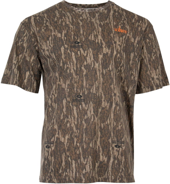 Habit Habit Bear Cave Camo Short Sleeve Tee - Mens Mossy Oak Bottomland Medium