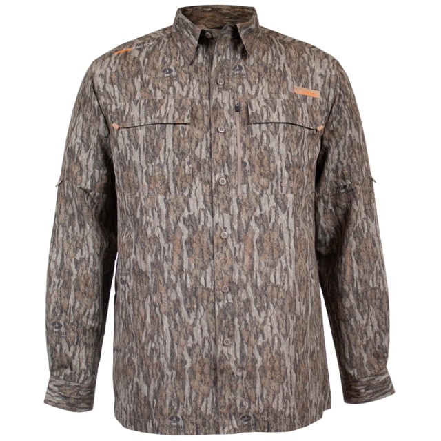Habit Hatcher Pass Camo Guide Long Sleeve Shirt - Men's Mossy Oak New Bottomland Medium