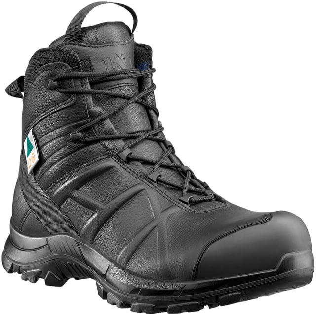 HAIX Black Eagle Safety 55 Mid Side-Zip Mens Boots Black 13 Wide