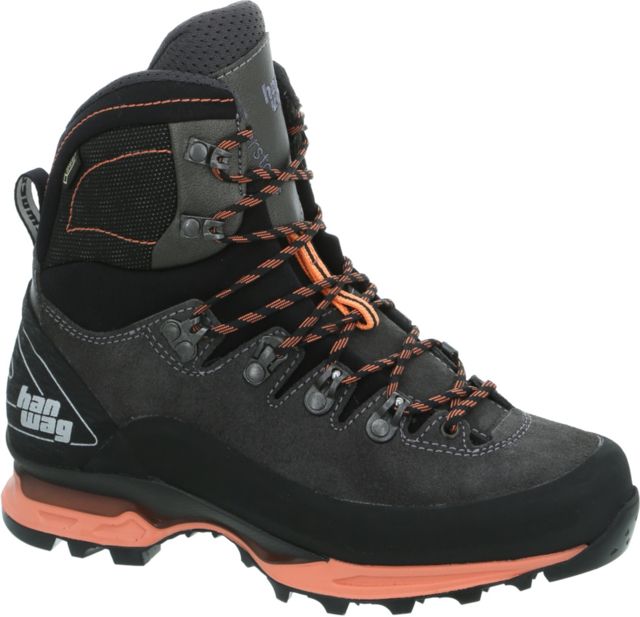 Hanwag Alverstone II GTX Mountaineering Boot - Women's Asphalt/Orink Medium 9.5 US