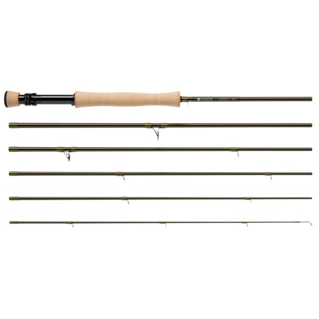 Hardy Aydon Travel Fly Rod Handle Type FW+EH 9ft. 6in. Rod Length Medium Fast Action 6 Pieces Olive Green