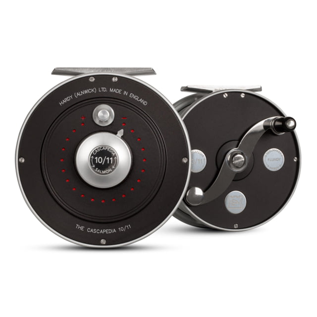 Hardy Cascapedia Fly Reel 1.0/1 Right/Left 10/11 Black/Silver