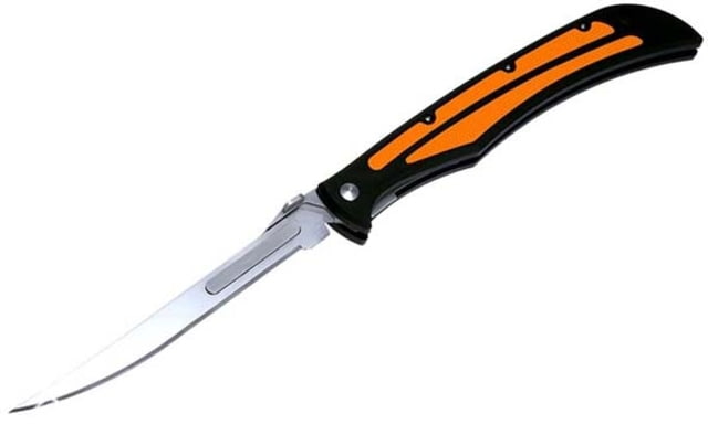 Havalon Baracuta-Edge Folding Knife 5in Clam Pack Black/Orange