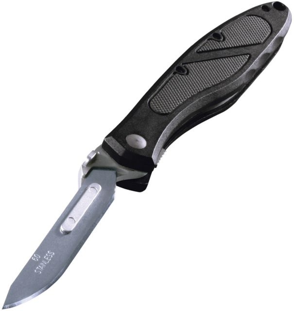 Havalon Piranta-Z Folding Knife 2.75in Skinner Blade Clampack Black XTC-60Z