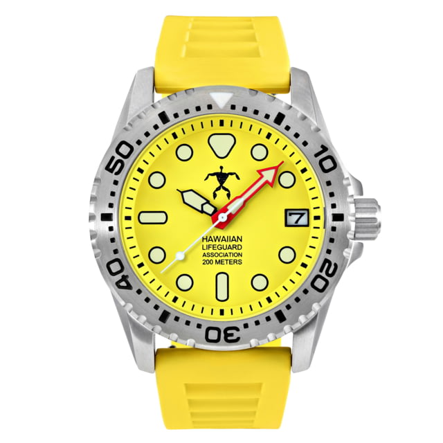 Hawaiian Lifeguard Association Dive Watches Yellow Dial Yellow Strap Steel One Size HLA