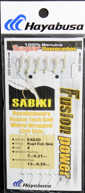 Hayabusa Fusion Power Sabiki Rig 6 Hooks Size 4