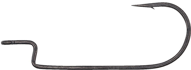 Hayabusa WRM114 Round Bend Offset Hook Fluorine NRB Coat Size 1/0 6 Per Pack