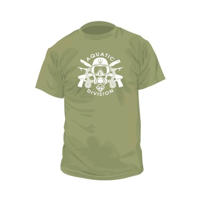 Hazard 4 Aquatic Division Cotton T-Shirt - Mens OD Green Extra Small