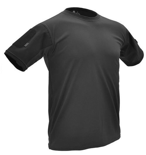 Hazard 4 Battle-T Quickdry Patch T-Shirt - Mens Black Medium