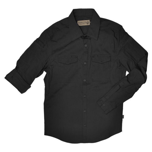Hazard 4 Colonial Safari Patch Shirt - Mens Black Extra Small