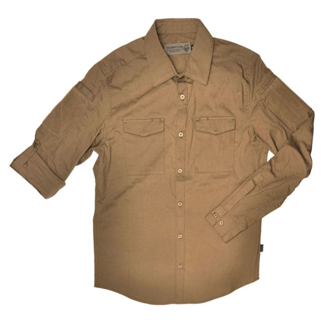 Hazard 4 Colonial Safari Patch Shirt - Mens Coyote Extra Small
