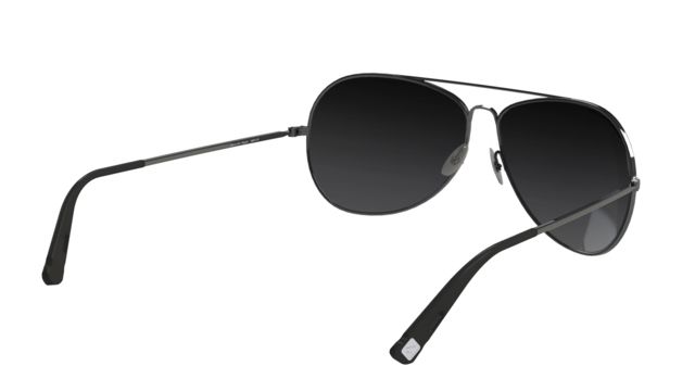 Hazard 4 Daisycutter Modern Regular Aviator Sunglasses Men's Silver Frame Gray Lens