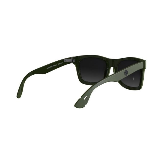 Hazard 4 Flechett Horn-Rimmed Large Sunglasses OD Green Large