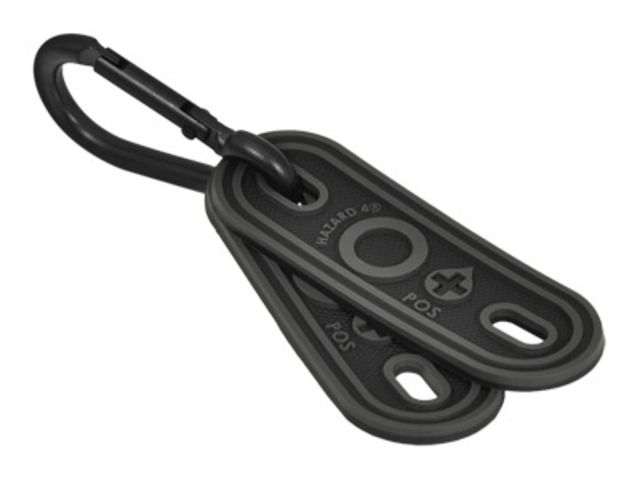Hazard 4 Blood Type Boot Lacer Markers 2-Pack O+ Black One Size