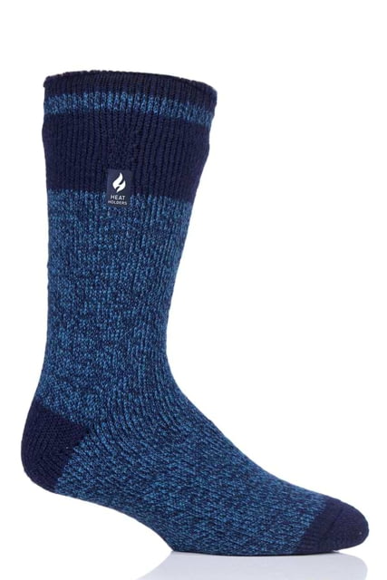Heat Holders Rook Block Twist Crew Sock - Men's Navy/Denim US 7-12