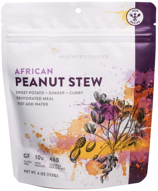 Heather's Choice African Peanut Stew Dehydrated Dinner 113g 10g Of Protein African Peanut Stew