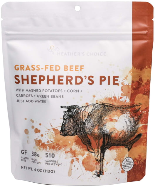 Heather's Choice Grass-Fed Beef Shepherd'S Pie Dehydrated Dinner 113g 38g Of Protein Grass-Fed Beef Shepherd's Pie