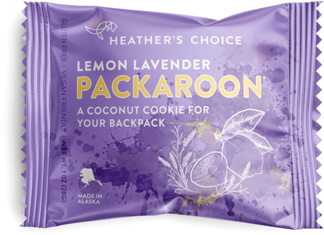 Heather's Choice Lemon Lavender Packaroon 28g Gluten Free Lemon Lavender