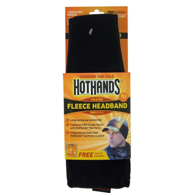 HeatMax HotHands Heated Fleece Headband - Mossy Oak/Blaze Orange OSFM