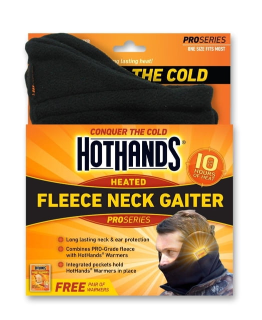 HeatMax HotHands Heated Fleece Neck Gaiter - Black OSFM
