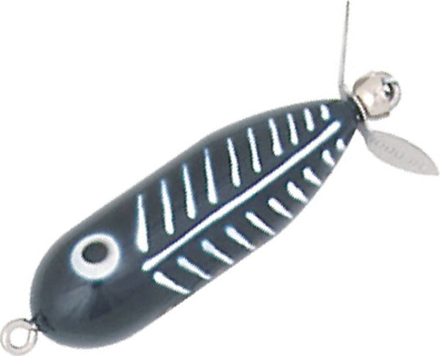 Heddon Baby Torpedo Topwater Prop Bait 2 1/2in 3/8 oz Black Shore Minnow