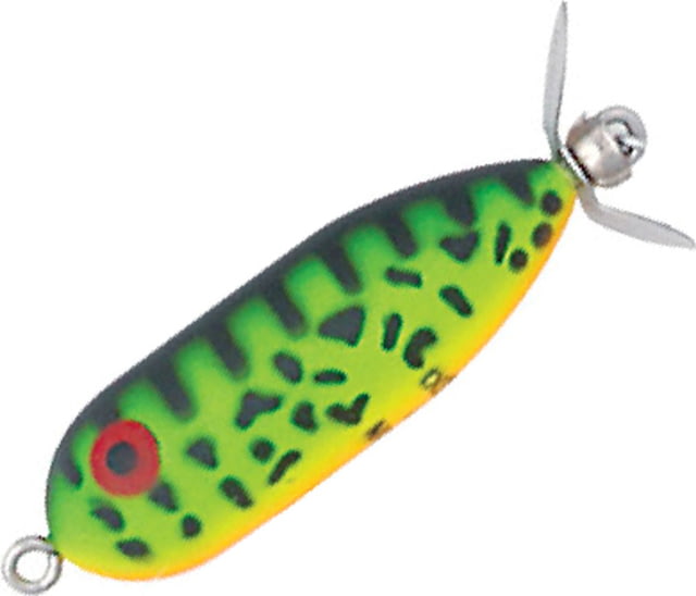 Heddon Baby Torpedo Topwater Prop Bait 2 1/2in 3/8 oz Fluorescent Green Crawdad