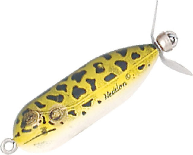 Heddon Baby Torpedo Topwater Prop Bait 2 1/2in 3/8 oz Natural Leopard Frog