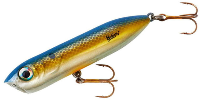 Heddon Chug'n Spook Jr Topwater Walking Bait 3.5in 1/2oz G-Finish Foxy Shad