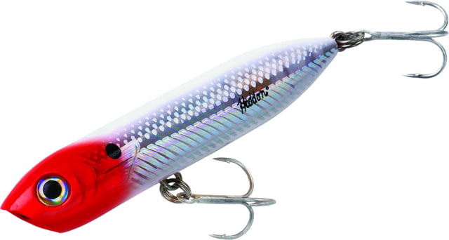Heddon Chug'n Spook Jr Topwater Walking Bait 3.5in 1/2oz Red Head Flash