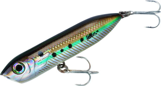 Heddon Chug'n Spook Jr Topwater Walking Bait 3.5in 1/2oz Silver Mullet