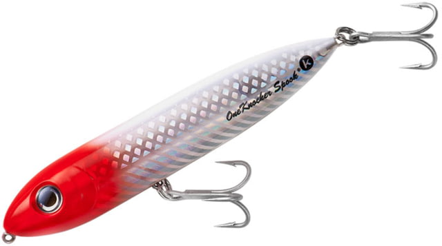 Heddon One Knocker Spook Topwater Bait 4.5in 3/4 oz Red Head
