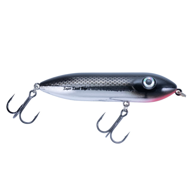 Heddon Super Spook Boyo Topwater Walking Bait 3in 3/8 oz Black Shiner