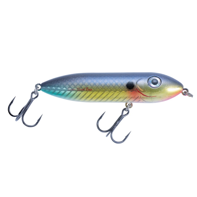 Heddon Super Spook Boyo Topwater Walking Bait 3in 3/8 oz Wounded Shad