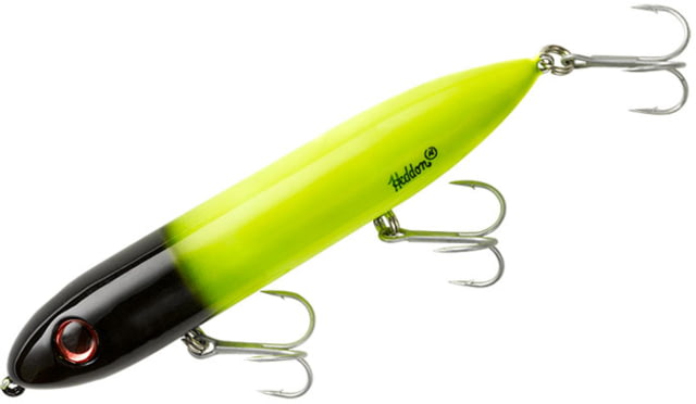 Heddon Super Spook Topwater Walking Bait 5in 7/8oz Chart/Black Head