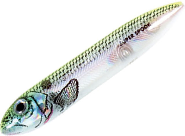 Heddon Super Spook Jr. Topwater Walking Bait 3-1/2in 1/2 oz Okie Shad