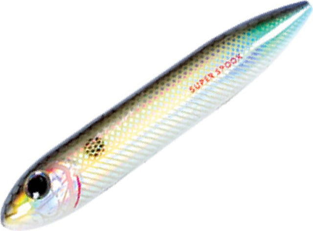 Heddon Super Spook Jr. Topwater Walking Bait 3-1/2in 1/2 oz Wounded Shad