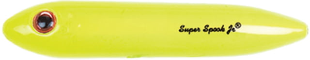 Heddon Super Spook Jr. Topwater Walking Bait 3-1/2in 1/2 oz Chartreuse