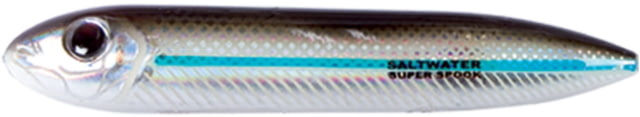 Heddon Super Spook Jr. Topwater Walking Bait 3-1/2in 1/2 oz Silver Mullet