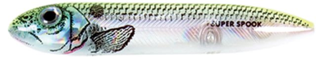 Heddon Super Spook Topwater Walking Bait 5in 7/8oz Okie Shad