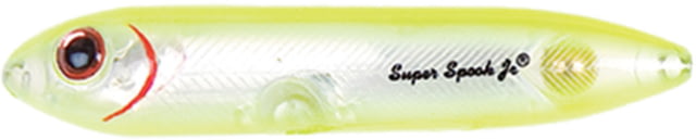 Heddon Super Spook Topwater Walking Bait 5in 7/8oz Chartreuse Silver Insert