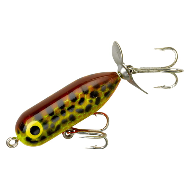 Heddon Teeny Torpedo Topwater Fishing Lure 1.5in 1/8 oz Brown Crawdad