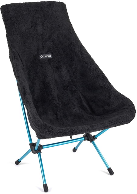 Helinox High-Back Seat Warmer Chair Two Black Fleece