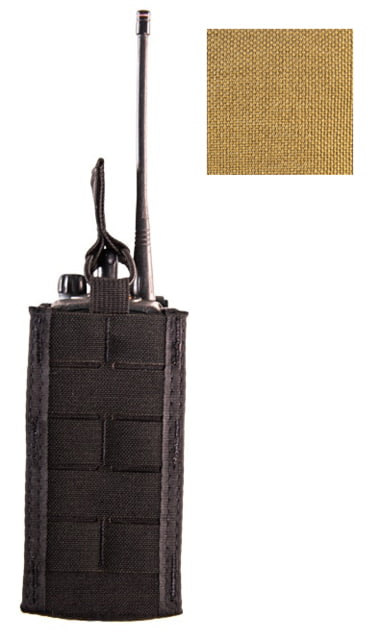 High Speed Gear Duty Multi-Access Comm Taco U-Mount Radio Holder Coyote Brown