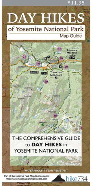 Hike734 Day Hikes Yellowstone National Park Map Guide