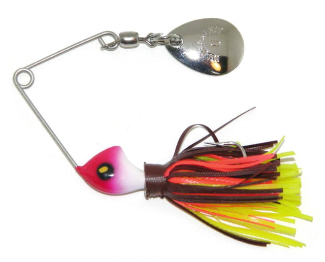 Hildebrandt Spin Dandy Microlite Spinnerbait Single Fishing Hook Size 6 Hook 1/8oz 1 Piece Crawdad/White Head
