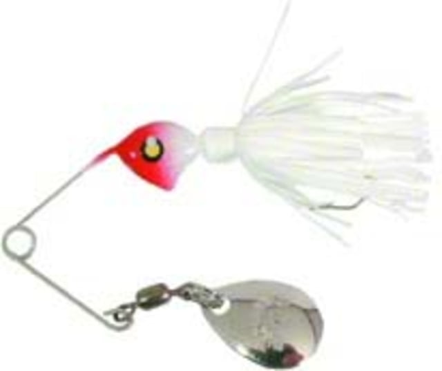 Hildebrandt Spin Dandy Microlite Spinnerbait Single Fishing Hook Size 6 Hook 1/8oz 1 Piece White/White Head