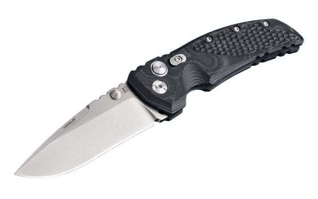 Hogue EX-01 3.5in Tactical Folder Drop Point Blade Tumble Finish G-10 Frame - G-Mascus Black
