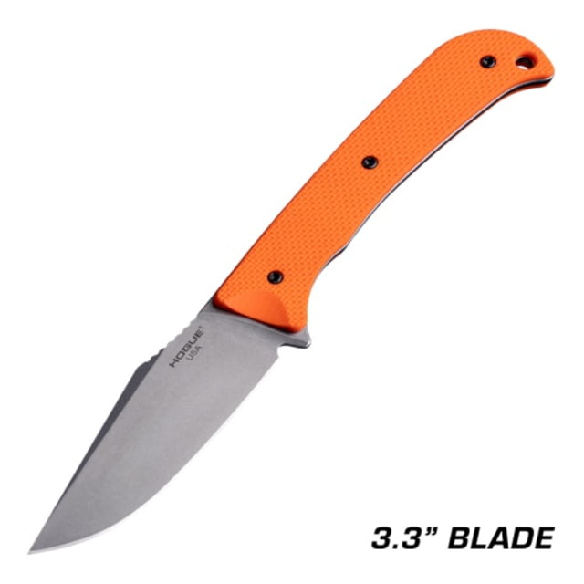 Hogue Extrak Fixed Blade Knife 3.3 in Blade CPM M4 Plain Blaze Orange