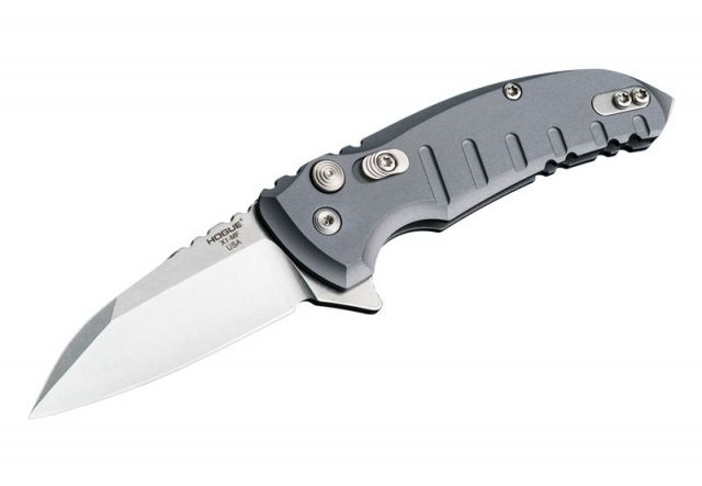 Hogue X1-Microflip 2.75in Folder Wharncliffe Blade Tumble Finish Alum Frame Matte Grey