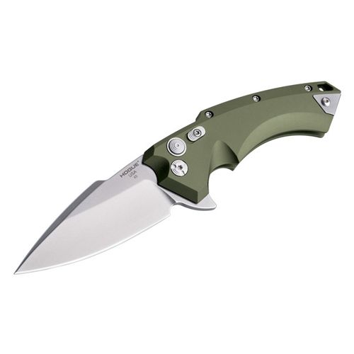 Hogue X5 3.5inch Folder Cpm154 Spear Point Blade Tumbled Finish - Od Green Aluminum Frame